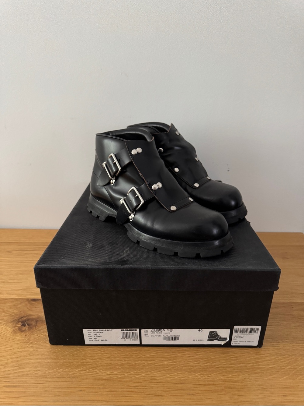 21AW Monk Strap Buckle Boot EU40